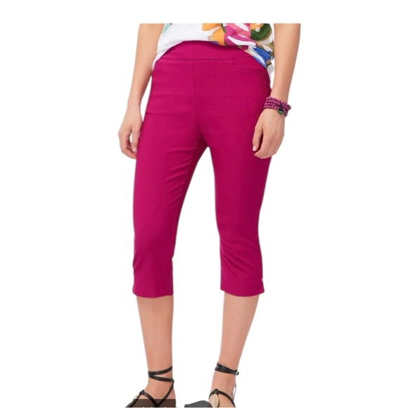 Chico's Pants - NWOT Chico's Brigitte Pull On River Slim Capris- Size 10
